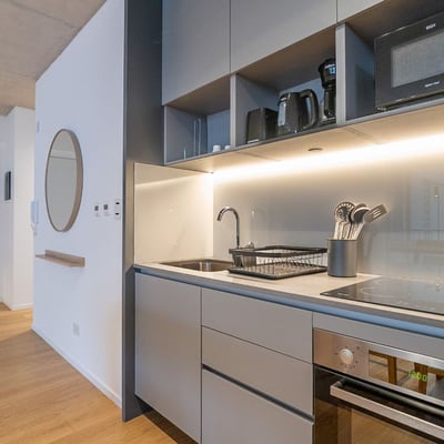 Аренда светлой меблированной студии, Реколета, Буэнос-Айрес, Аргентина